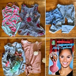 Lot of Girls size 7/8 clothes and accessories